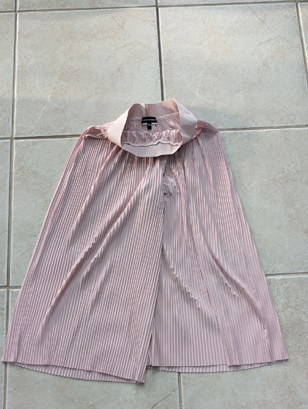 Emporio Armani Girls Size 10 Dusty Pink Pleated Pants